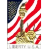 STATUE OF LIBERTY USA UNITED STATES FLAG PIN
